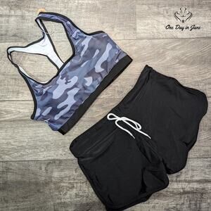 ODIJ Racerback Crop Top Boy Short Bikini Size L